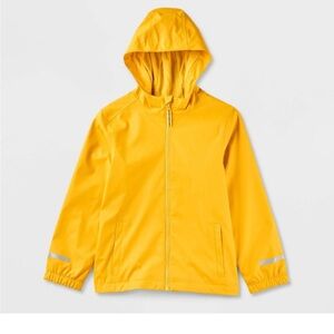 Cat & Jack Yellow Kids' Rain Jacket with Hood